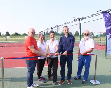 Les terrains de tennis extérieurs inaugurés à Luisant