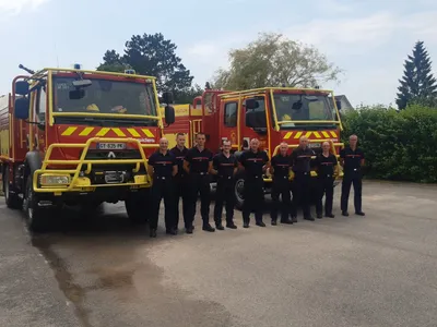 Des pompiers déployés pour faire face aux risdques d'incendies