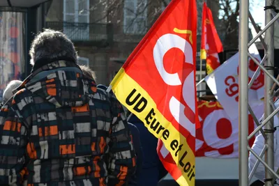 Deuxième journée de mobilisation de l'intersyndicale à Chartres