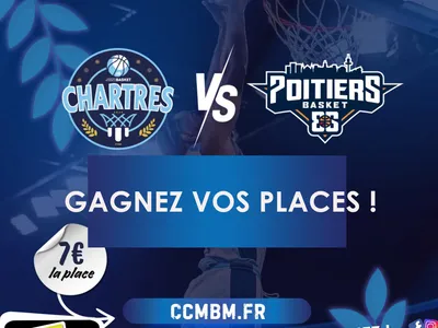 Gagnez vos places de basket C'CHARTRES MBM vs POITIERS