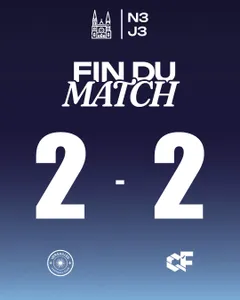 FOOTBALL – N3 : 3e journée et pas encore de victoire pour Chartres