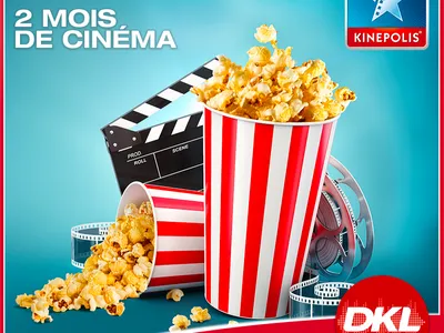 DKL vous offre 2 mois de cinéma au Kinépolis !