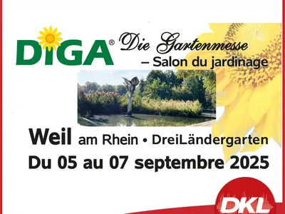 Gagnez vos entrées au DIGA Gartenmesse à Weil-am-Rhein !