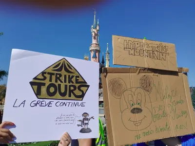 La mobilisation ne faiblit pas à Disneyland Paris
