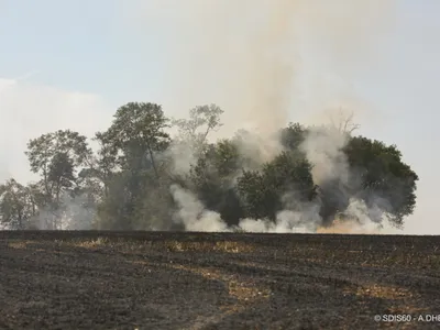 Montchevreuil : 50 hectares partis en fumée