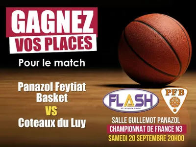 Panazol Feytiat Basket : Gagnez vos places pour le match contre...