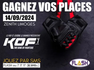 Gagnez vos dernières invitations pour le tournoi KOF MMA de Limoges