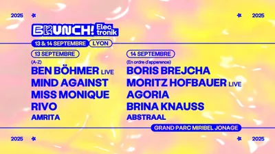 Brunch Electronik Lyon les 13 et 14 septembre