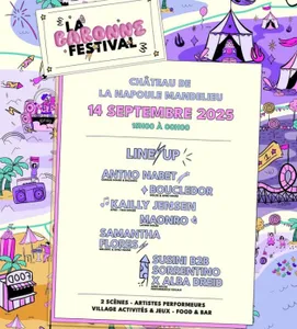 La Baronne Festival le 14 septembre 