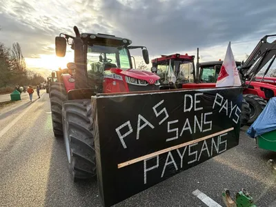 Opération escargot lundi des agriculteurs du Bas-Rhin