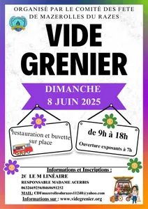 Vide grenier du printemps à Mazerolles-du-Razès