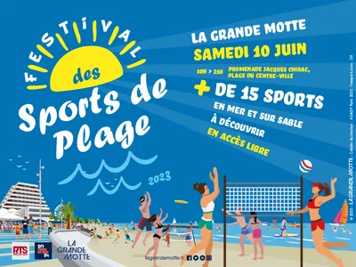 Samedi 10 Juin Festival des Sports de Plage  à La Grande Motte