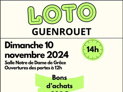 Loto à l'école sainte marie à Guenrouet