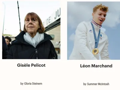 Gisèle Pelicot et Léon Marchand dans le classement du "Time" des...