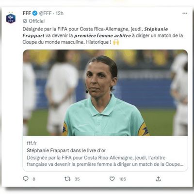 La Française Stéphanie Frappart entre dans l’histoire du football