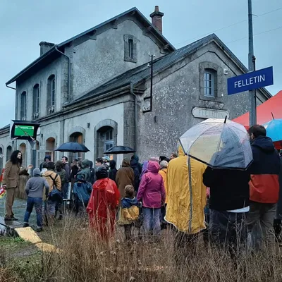 Dernier train sur la ligne ferroviaire Guéret - Felletin