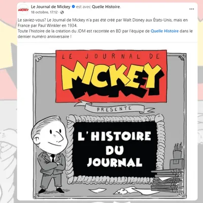 "Le Journal de Mickey" souffle ses 90 bougies