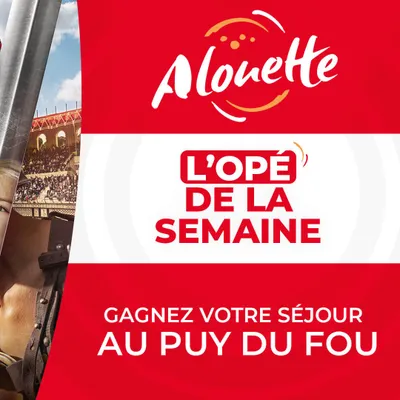 ALOUETTE VOUS OFFRE UN SÉJOUR POUR 4 , OU VOS ENTRÉES AU PUY DU FOU ! 
