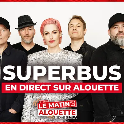 Jennifer Ayache du groupe Superbus en direct dans Le Matin Alouette...