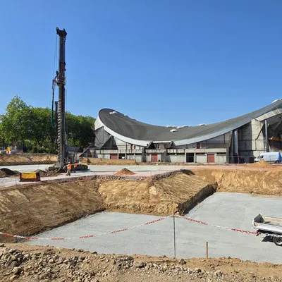 Limoges : les travaux de fondation de l’extension du palais des...