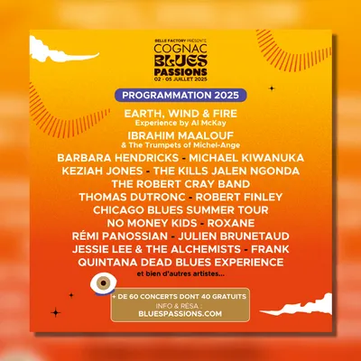 Gagnez vos places pour le festival Cognac Blues Passions 2025 !