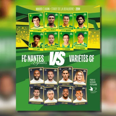 Gagnez vos places pour le Match des Légendes du FC Nantes !