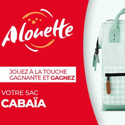 La Touche Gagnante - Alouette vous offre un sac à dos Cabaïa !