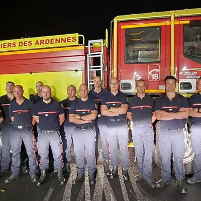 11 pompiers des Ardennes en renfort dans le sud de la France