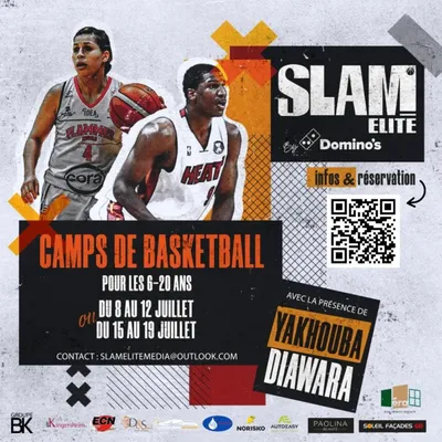 Camp d'été basket SLAM ELITE by Domino's avec Radio ECN