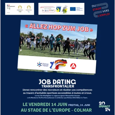Du Stade Vers l’emploi – "Allez hop zumjob" Job Dating transfrontalier