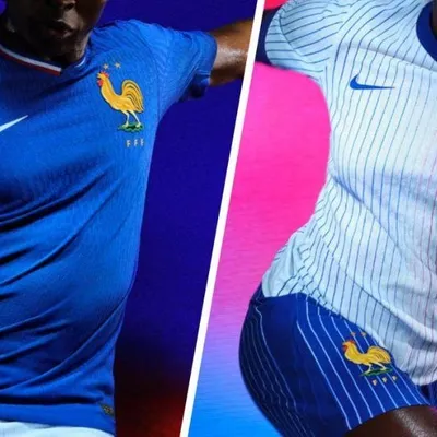 Les Bleus dévoilent leurs maillots rétro pour l'Euro et les JO 2024