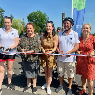 Inauguration du tronçon de la Verdoyante sur le territoire de la...