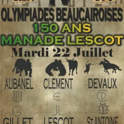 [ Culture - Loisir ] Les Olympiades Beaucairoises reviennent le 22...