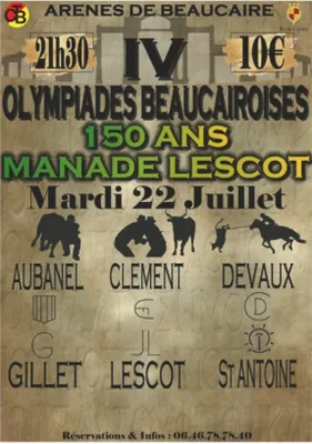 [ Culture - Loisir ] Les Olympiades Beaucairoises reviennent le 22...