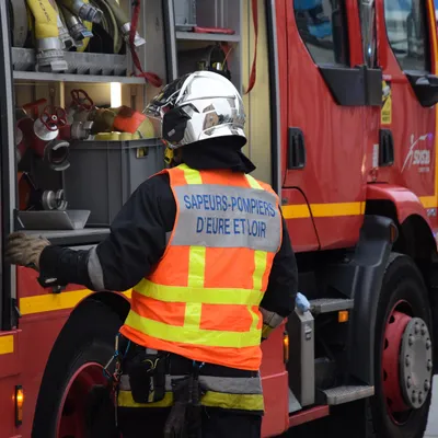 Important dispositif des pompiers pour un feu à Faverolles