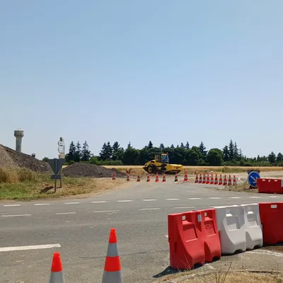 Première phase du chantier de la N10 à Châteaudun