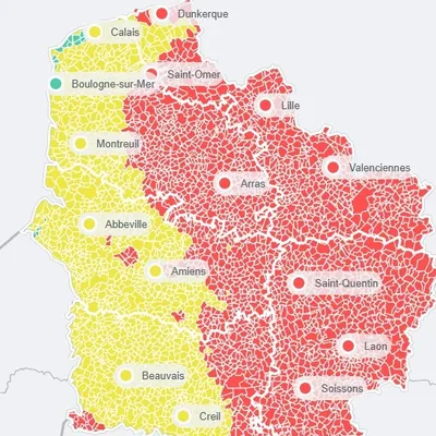 La qualité de l'air est dégradée à mauvaise aujourd'hui dans le...
