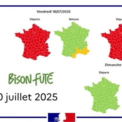 Les prévisions de Bison Futé, en ce nouveau week-end de vacances