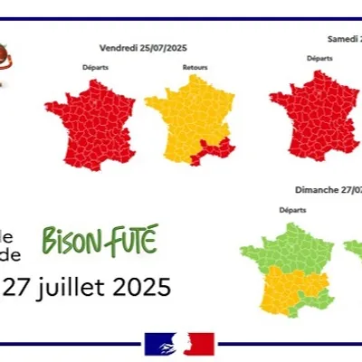 Les prévisions de Bison Futé, en ce nouveau week end de vacances