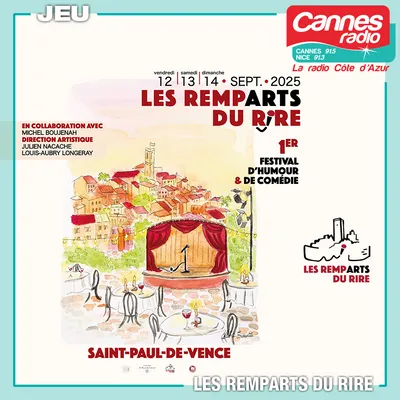 GAGNEZ DES INVITATIONS POUR LE FESTIVAL LES REMP'ARTS DU RIRE A ST...