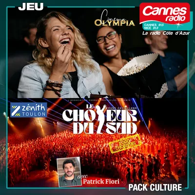 GAGNEZ LE "PACK CULTURE" DE CANNES RADIO 