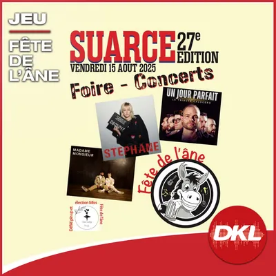 Gagnez vos entrées pour la 27e édition de la Fête de l'âne à Suarce !