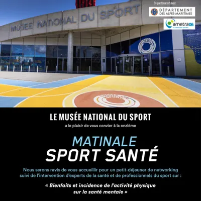 CANNES RADIO VOUS INVITE A LA MATIALE SPORT SANTE AU MUSEE NATIONAL...