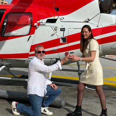 JEU DEMANDE EN MARIAGE AVEC HELI AIR MONACO