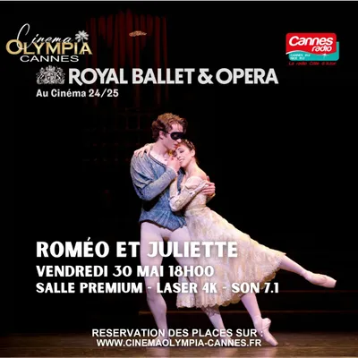 GAGNEZ DES PLACES POUR "ROMEO ET JULIETTE" AU CINEMA OLYMPIA A CANNES