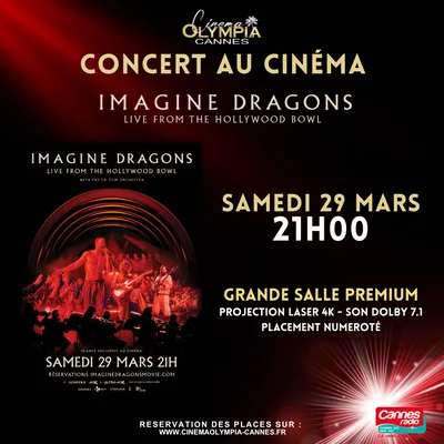 GAGNEZ DES PLACES POUR LE "CINE CONCERT IMAGINE DRAGONS" AU CINEMA...