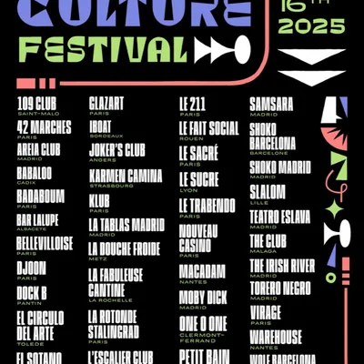 Club Culture Festival le 16 mai