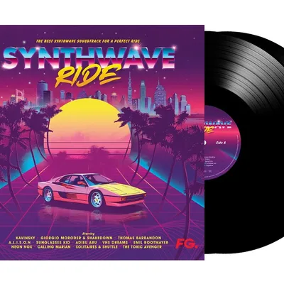gagne le double vinyle Synthwave Ride x FG
