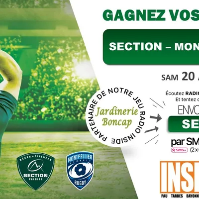 Gagnez vos invitations pour Section VS Montpellier ! 