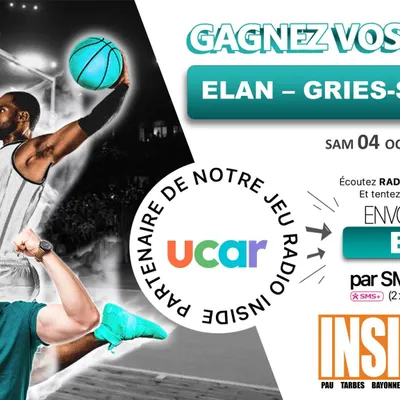 Gagnez vos places pour Elan Béarnais VS Gries-Souffel samedi 04...